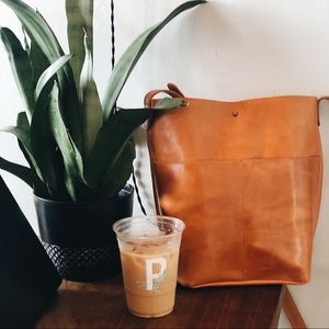 Able cognac Salem crossbody purse